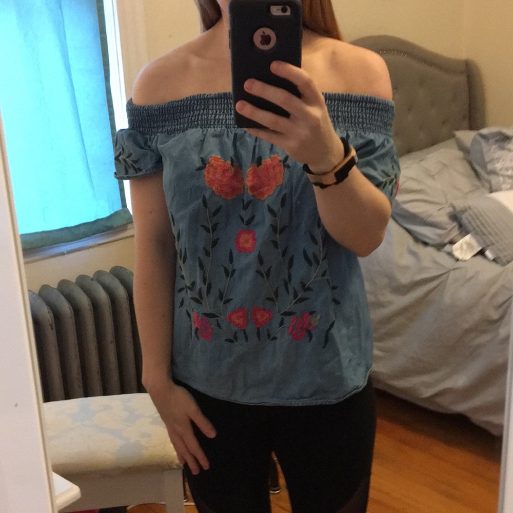 Francesca’s off the shoulder top